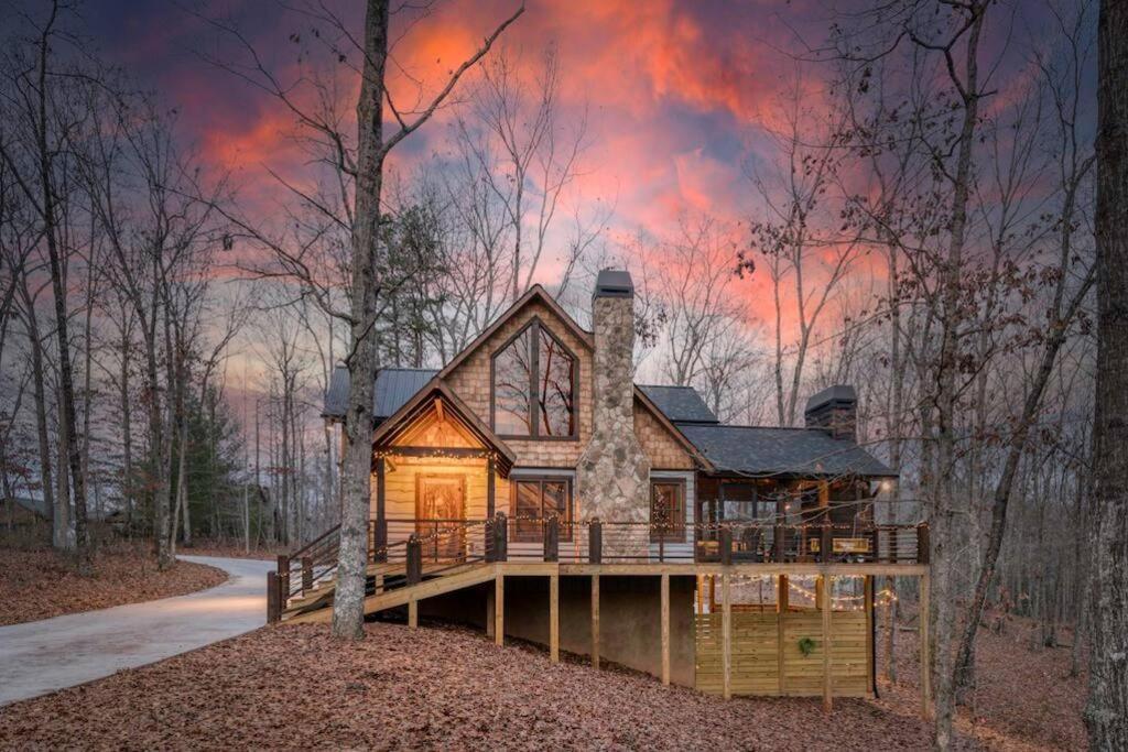 Wolfcabin Lux Family Home, Fire Pit, Hot Tub, Ada Ramp, Ez Paved Rds Morganton Exterior photo