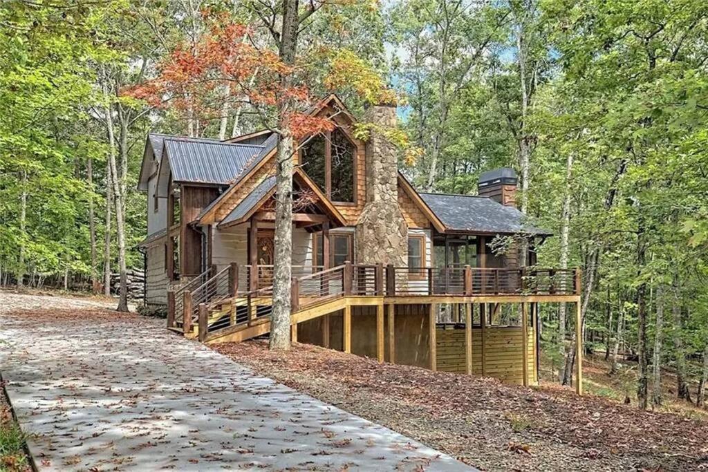 Wolfcabin Lux Family Home, Fire Pit, Hot Tub, Ada Ramp, Ez Paved Rds Morganton Exterior photo